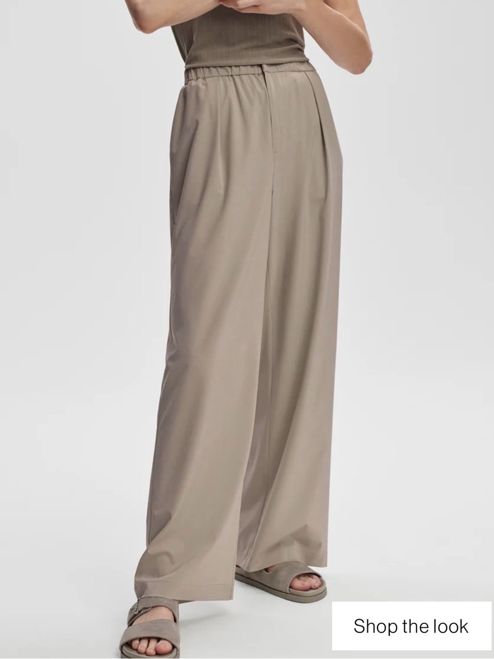 Varley Kayson Wide Leg Pants Athletic Athleisure Pleated Women's Medium x 29